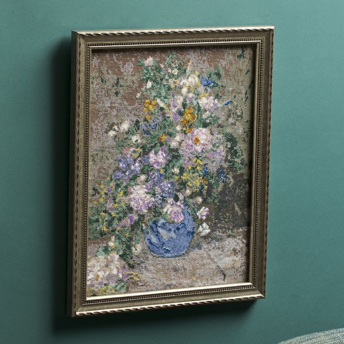 クロスステッチフレーム＜春のブーケ＞✨ 20代半ばのルノワールが描い