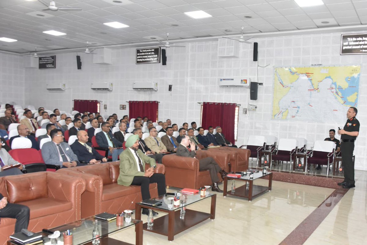 ia_awc's tweet image. Insightful session at #AWC! DGMO Lt Gen Manish Luthra delivered a talk to #HCC on national security challenges, Indian Army&apos;s adaptation to emerging tech &amp;amp; changing conflict landscapes
@adgpi @artrac_ia