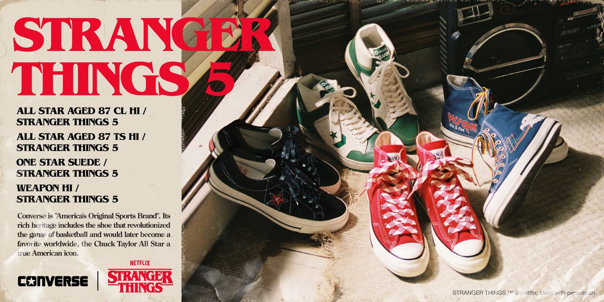 fullress's tweet photo. 【2025年 11/27 発売】
Stranger Things × CONVERSE コラボコレクション (ストレンジャー・シングス コンバース)

・BILLY'S ENT 11/27 10:00~発売

>> https://t.co/6Dni4wMXA6 https://t.co/UXGUsgthgY