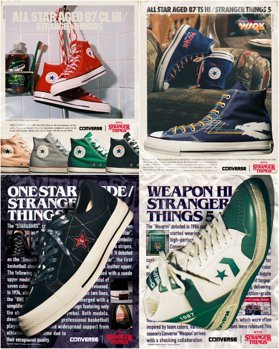 fullress's tweet photo. 【2025年 11/27 発売】
Stranger Things × CONVERSE コラボコレクション (ストレンジャー・シングス コンバース)

・BILLY'S ENT 11/27 10:00~発売

>> https://t.co/6Dni4wMXA6 https://t.co/UXGUsgthgY
