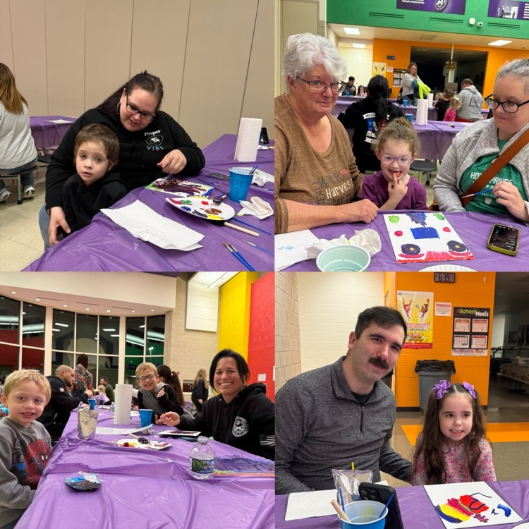 ✨ Sip &amp; Paint Night was a success! 🎨💜 Thank you to all the families who joined us tonight for a Pre-k Family Event. It was such a fun evening filled with creativity and connection! #19EveryStudent #19WESPride