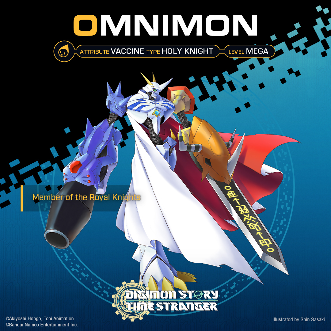 BandaiNamcoSEA's tweet image. Omnimon
Member of the Royal Knights

#TimeStranger