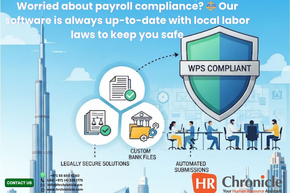 hrchronicle's tweet image. WPS processing delays are unacceptable. ❌ As the best hr and payroll software in the UAE, we guarantee seamless, compliant WPS file generation for timely salary payments. #WPS #PayrollSoftware