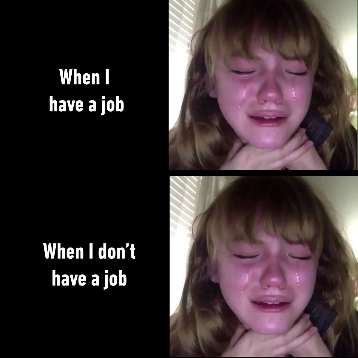 I'm poor in both scenarios