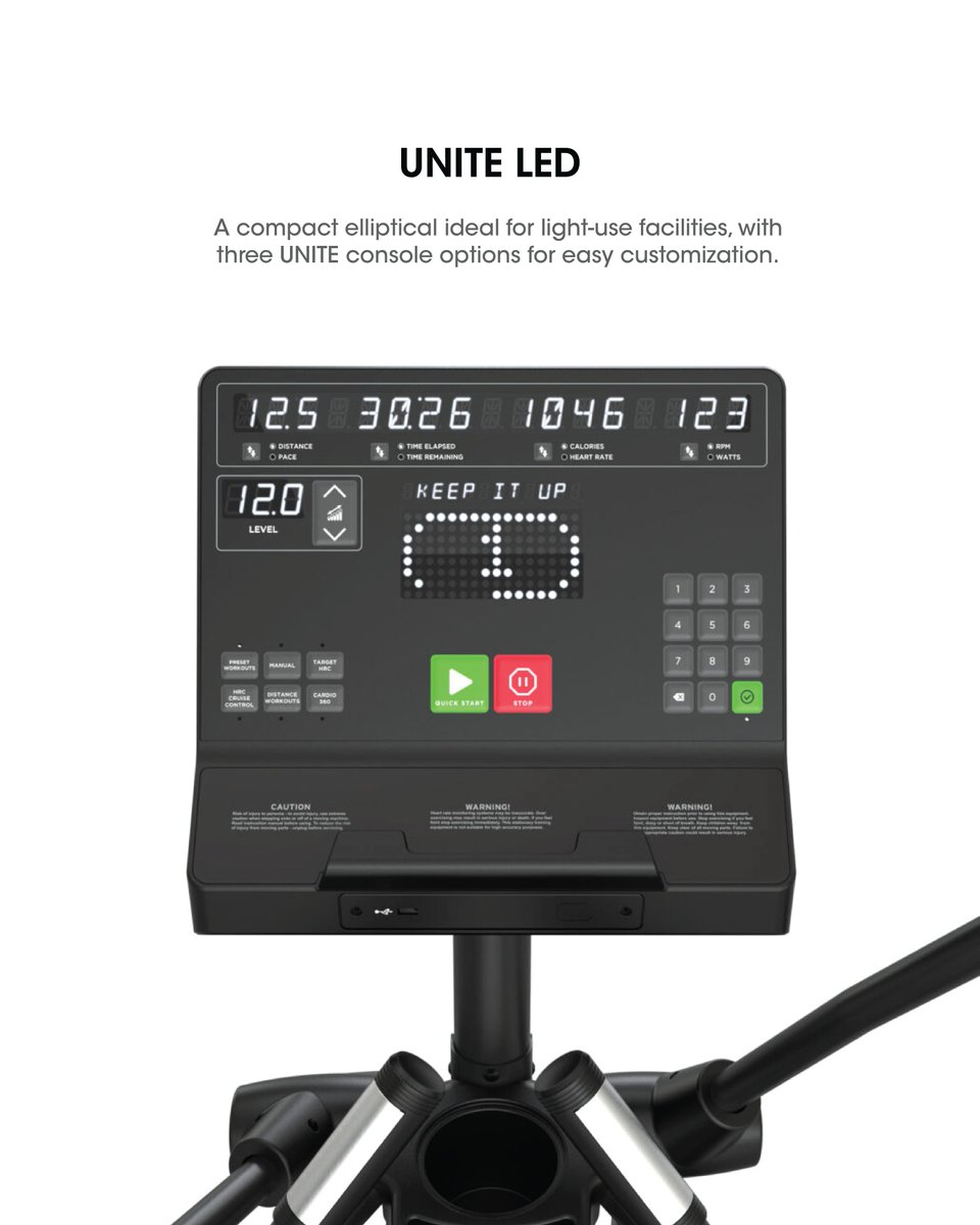 F1RECREATIONSG's tweet image. TRUE FITNESS LAUNCH SERIES ELLIPTICAL WITH UNITE LED

This elliptical is compact, powerful, and built for facilities with lighter traffic — the Launch Elliptical brings performance and efficiency together in one sleek design. Enjoy a smooth 21” stride, Core Drive® stability, and…