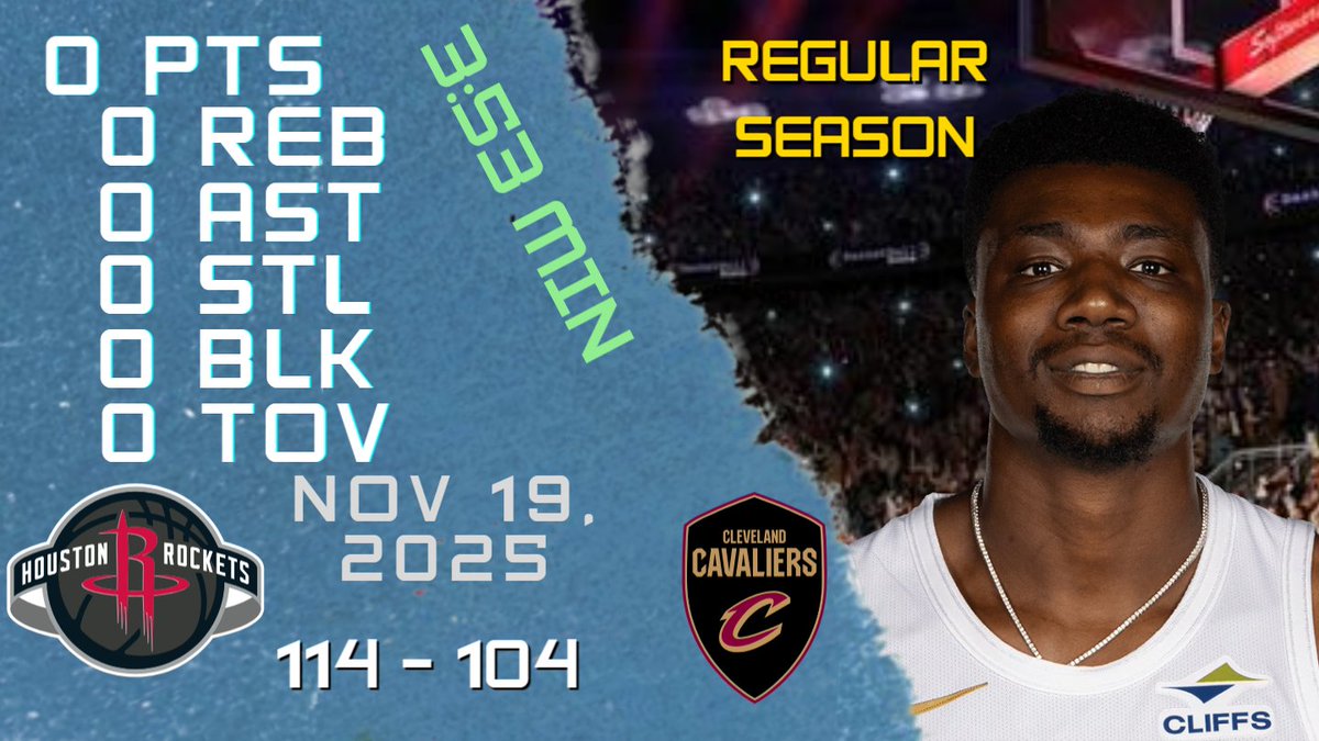 NBAPlayersHigh's tweet image. Thomas Bryant Stats For REGULAR SEASON Game vs ROCKETS 19-11-2025 youtu.be/FUVM2pfqakg

#ThomasBryant #Thomas #Bryant #nba #nbahighlights #basketball #cleveland #cavaliers #cavaliers #clevelandcavaliers