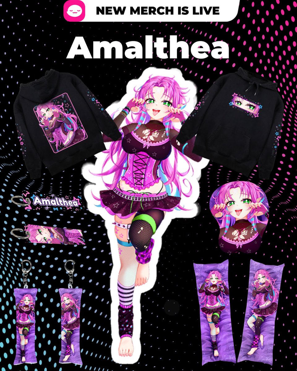 AmaltheaLIVE's tweet photo. really soft thank u to @shopuwumarket for the merch, im kinda melting rn XD 

it’ll be live november 20 2025 at 12:00 am
https://t.co/oScClqJ06L https://t.co/02rHYsOI14
