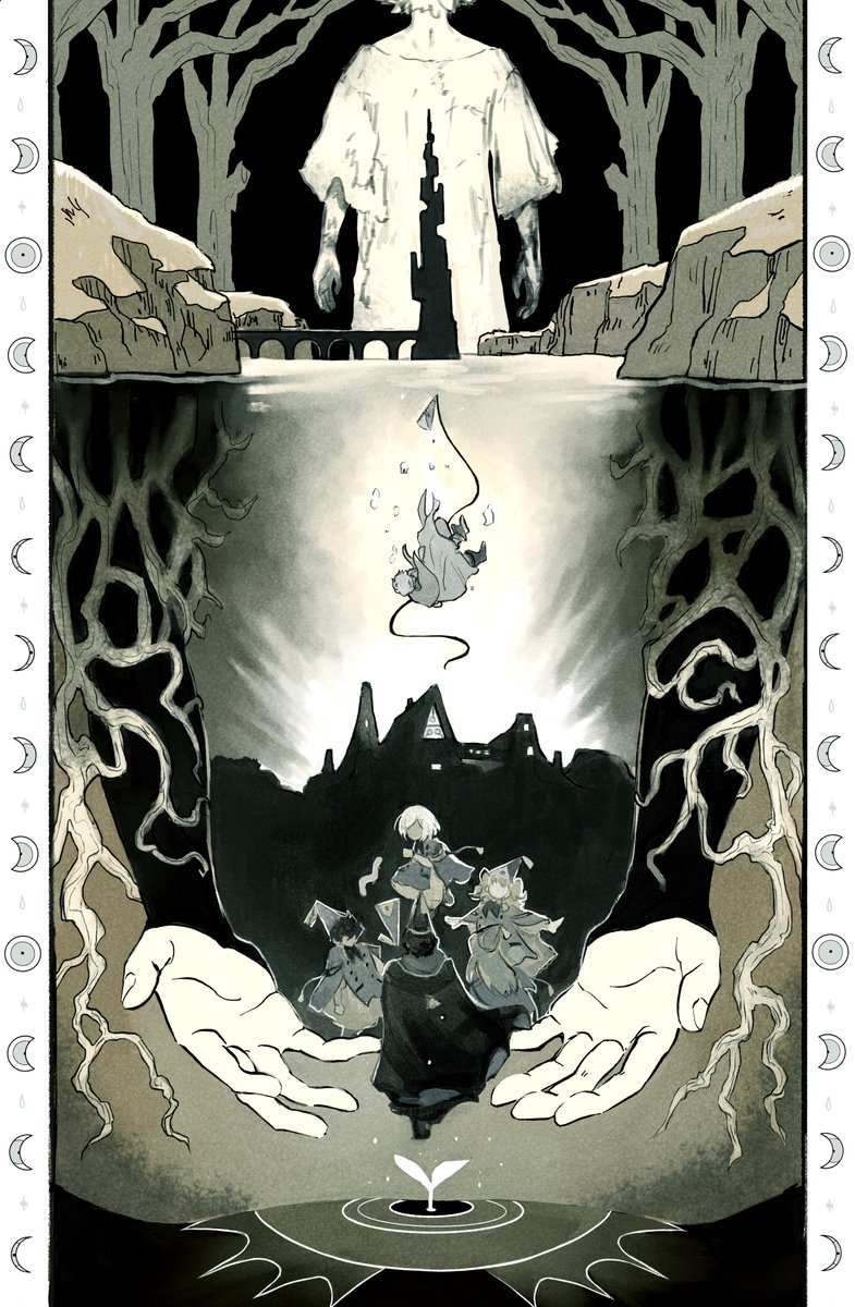 🎵 ‘Or all alone, he sank like a stone, took root where he fell, and started to grow.’  🎶 

Happy Birthday Qifrey!

#witchhatatelier #Δ帽子