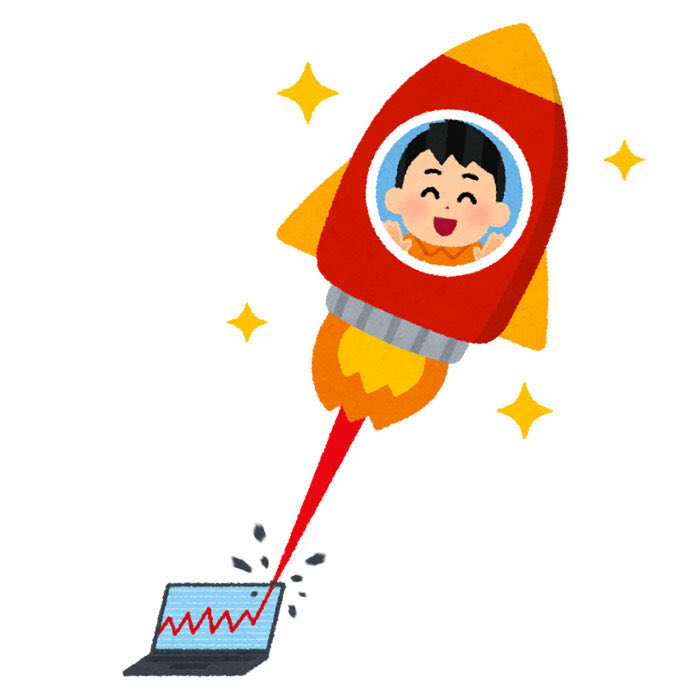 irasutoya's tweet image. 暴騰する株に乗る人のイラスト
irasutoya.com/2025/11/blog-p…