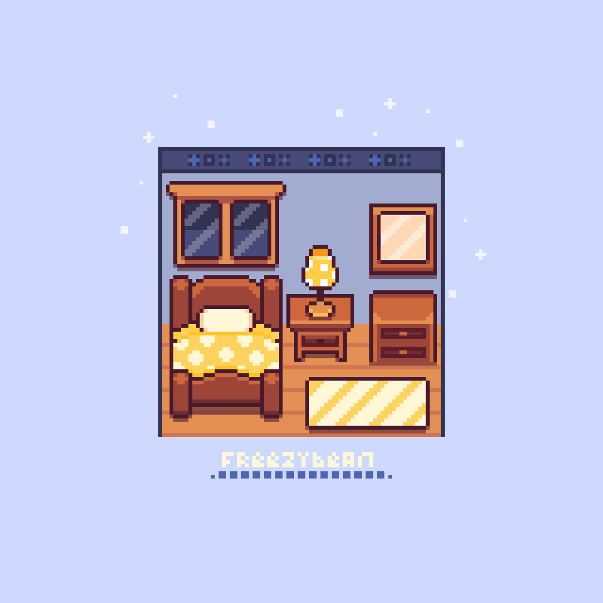 #pixelart #pixelartist #ドット絵 #aseprite #HotelRoom