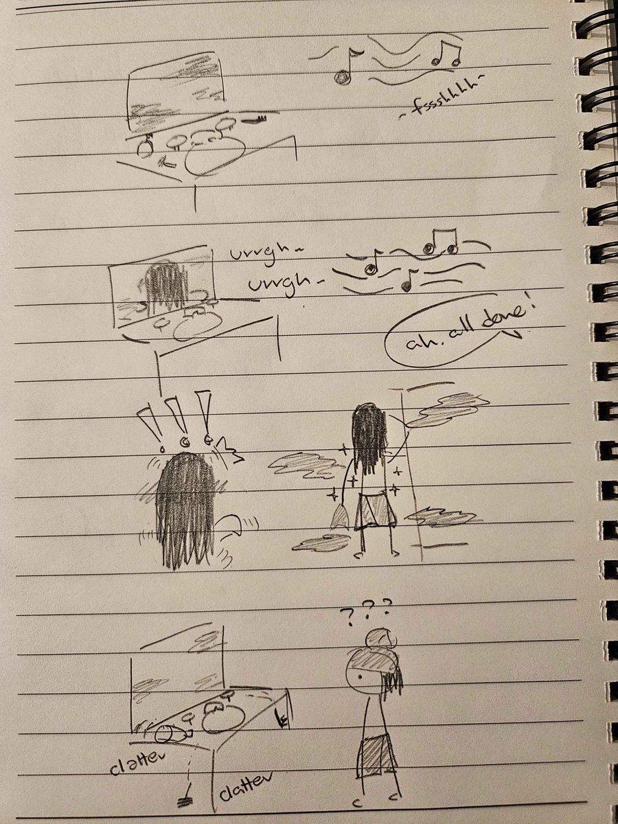 josuijishinri's tweet image. koi~nichiwa! good morning, fish. my hair is super long now and while taking a shower last night, i had this scenario in my mind that i thought was funny so i just had to doodle it. who is ready for holoday tomorrow? we&apos;ve got some fun collabs lined up for everyone, hehe