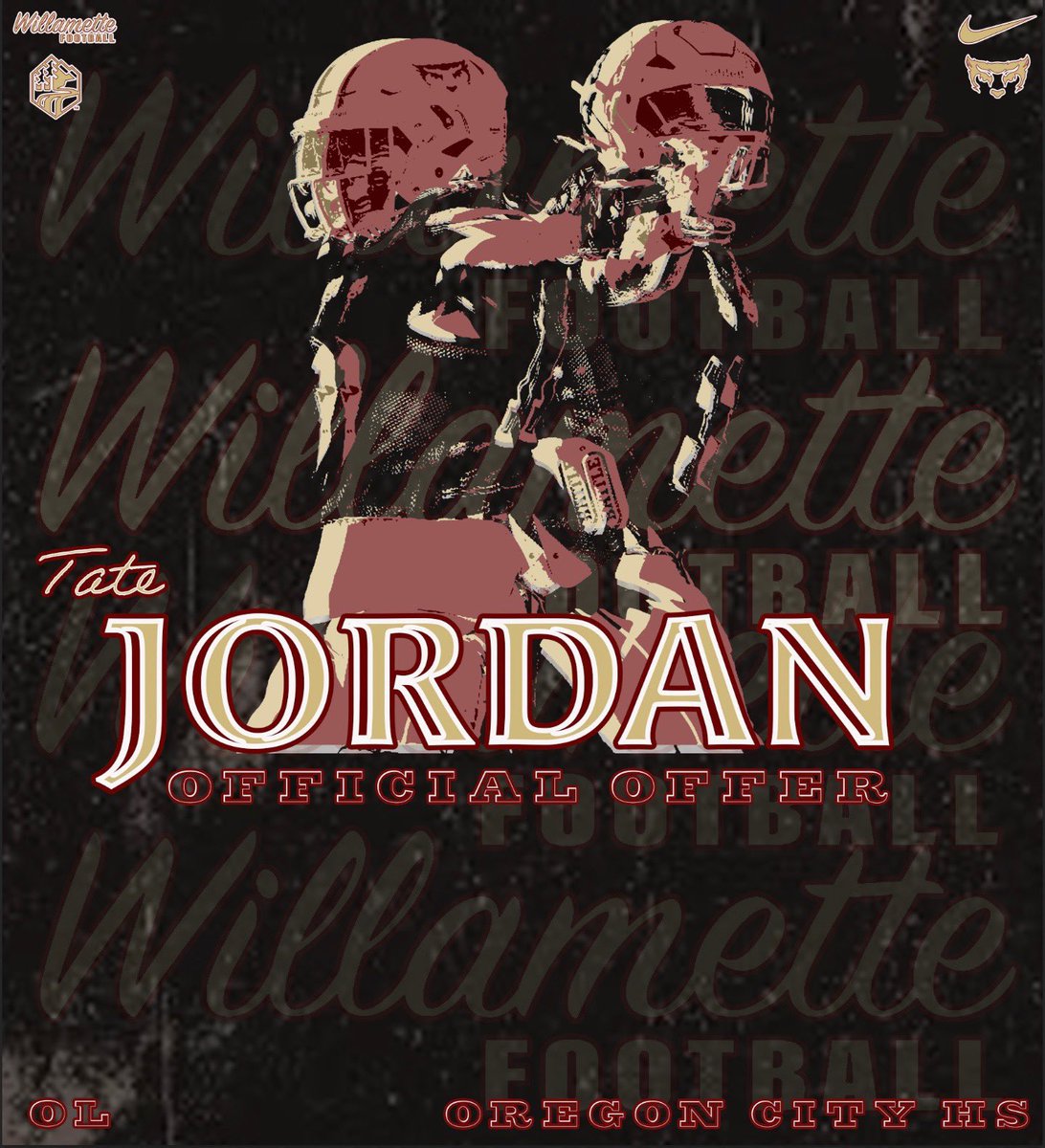 tatemjordan70's tweet image. I’d love to announce that I have just received my first offer to play collegiate football at @WillametteFB from @Coach_G_Magana !! @OCPioFootBall @CoachSkin