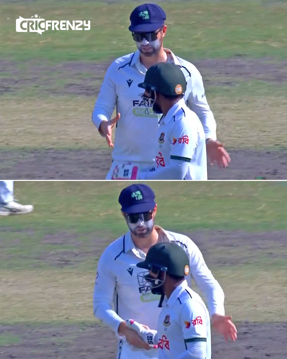 Cricfrenzylive's tweet image. মুশফিককে অভিনন্দন জানালেন আইরিশ অধিনায়ক
#BANvsIRE #MusfiqurRahim