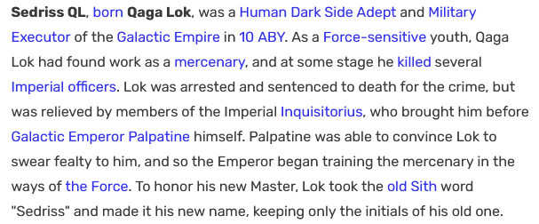 Sometimes I read something like this and I have to look at photos of Tycho Celchu and Tenel Ka to remind me that I like Star Wars.