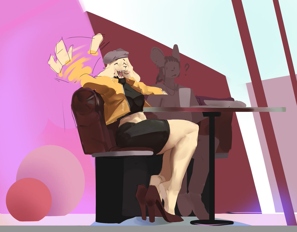 EBbedrawin's tweet image. drew dog teacher but u run into her outside of work