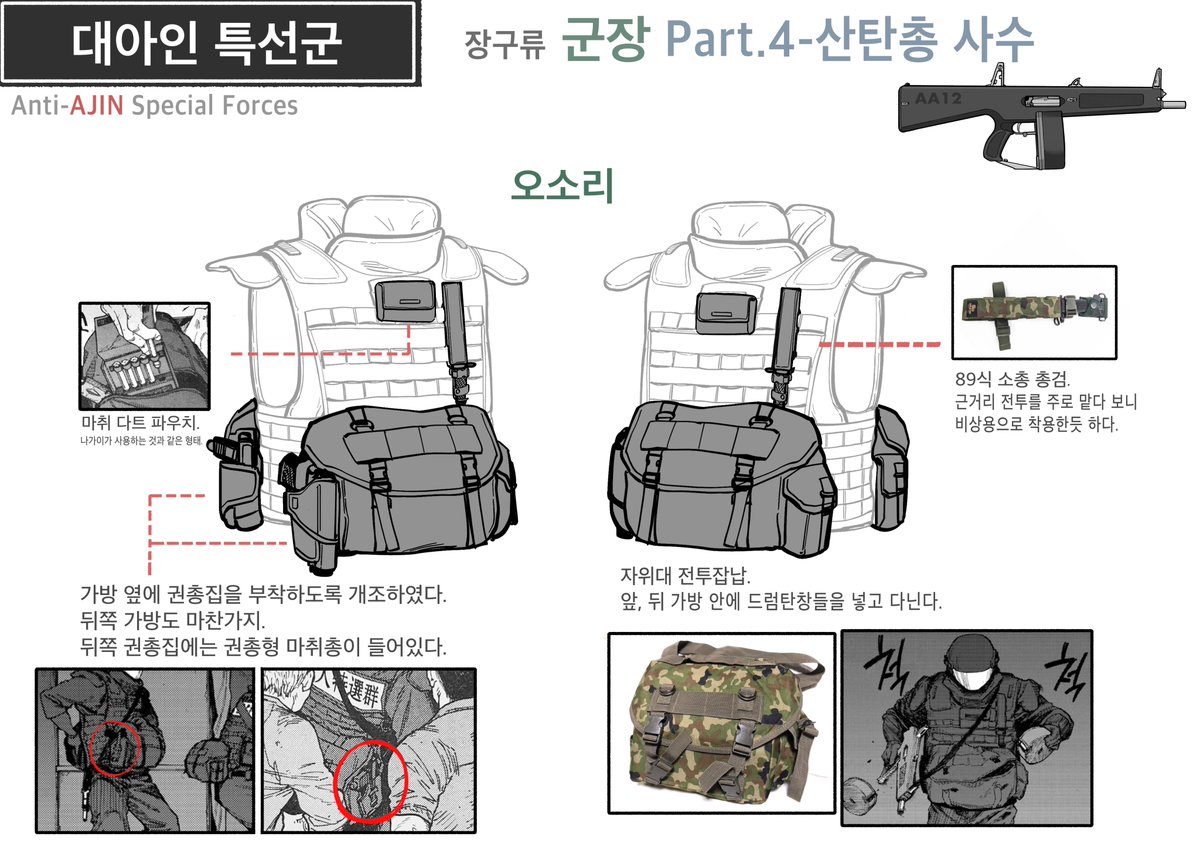 Para919's tweet image. 만화 &amp;lt;아인&amp;gt;속 대아인 특선군 장비에 관한 고찰 5탄