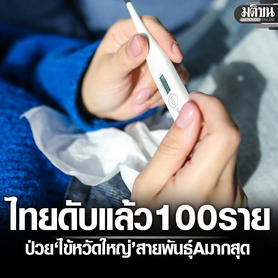 MatichonOnline's tweet image. 1 เดือนป่วย ‘ไข้หวัดใหญ่’ แล้ว 1.6 แสนราย ดับพุ่ง 100 พบพันธุ์ A มากสุด รบ.แนะกลุ่มเสี่ยงรับวัคซีน

#มติชนออนไลน์