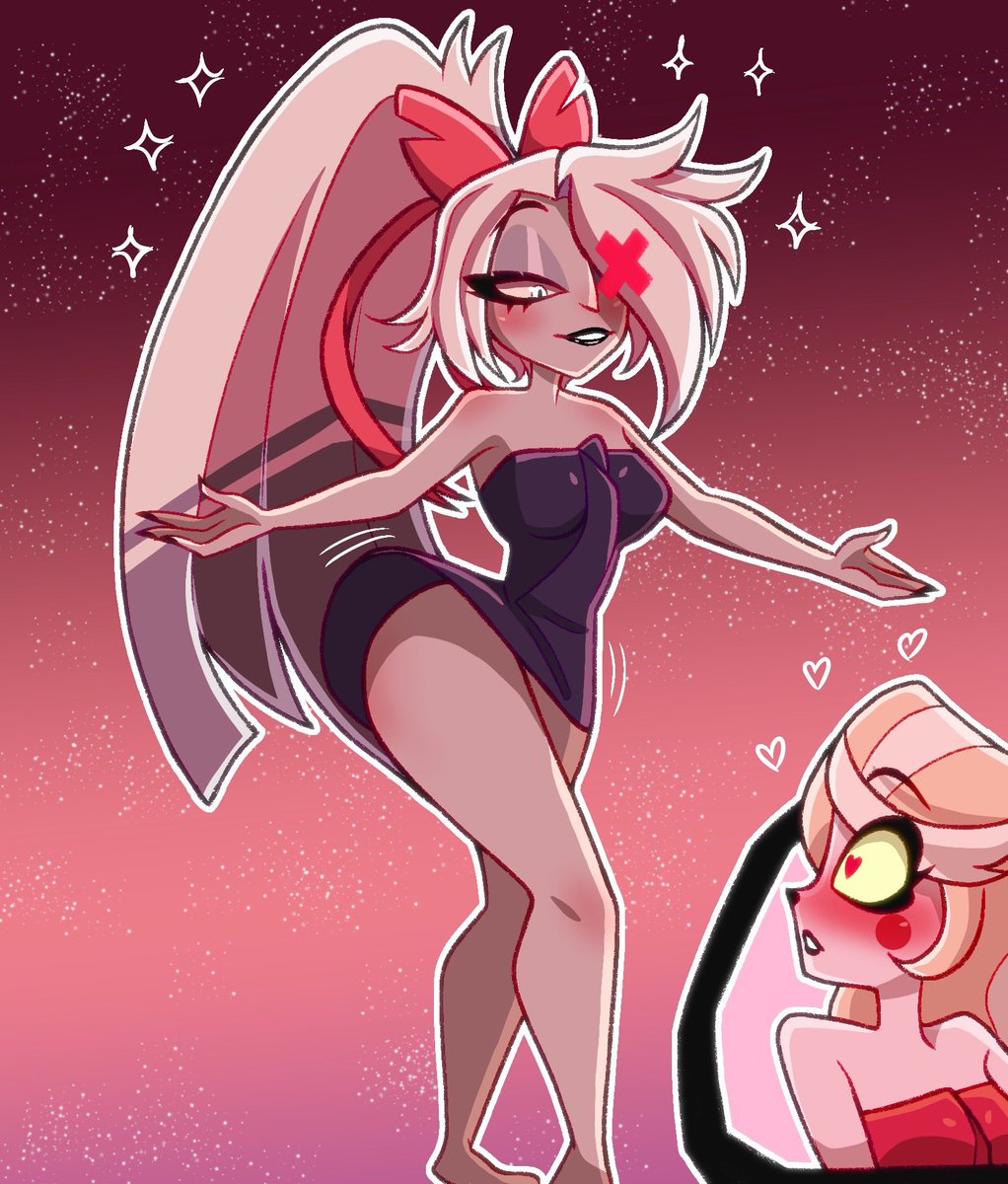 nana_blu3's tweet photo. A fanart of those hips and #chaggie 

#HazbinHotelFanart #HazbinHotelVaggie #HazbinHotelCharlie https://t.co/YnclJHgMGe