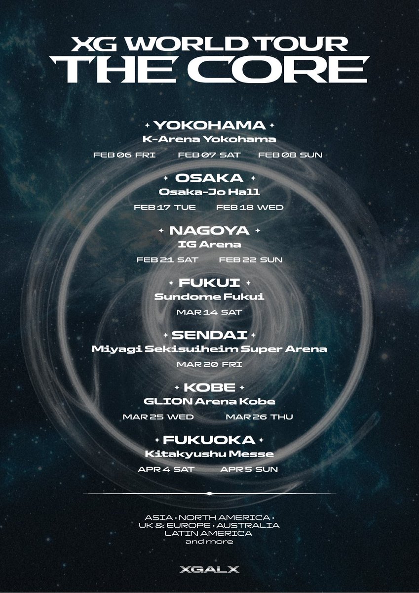 XG WORLD TOUR: THE CORE】ALPHAZ priority ticket lottery for all