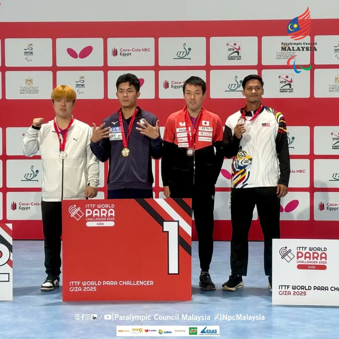 NpcMalaysia's tweet image. Smashing Success for Team Malaysia!

#PCM #ParalympicCouncilMalaysia #MPM #ParaTableTennis #ITTFParaChallenger2025