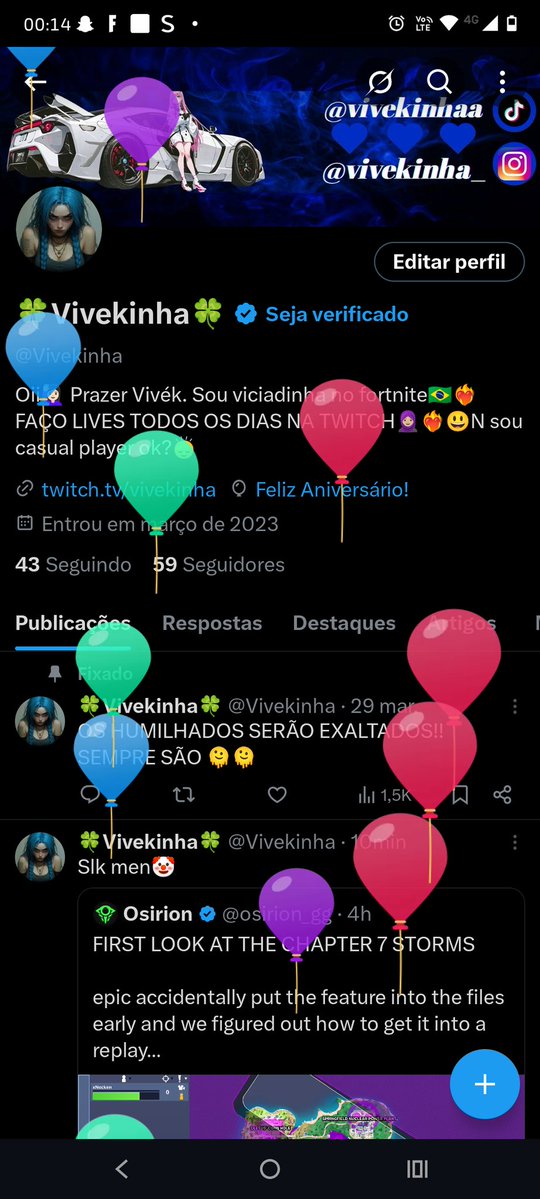 2.1 obgd Jesus por mais um ano de vida com muita saúde, glorificado e exaltado seja o meu Deus❤️‍🔥