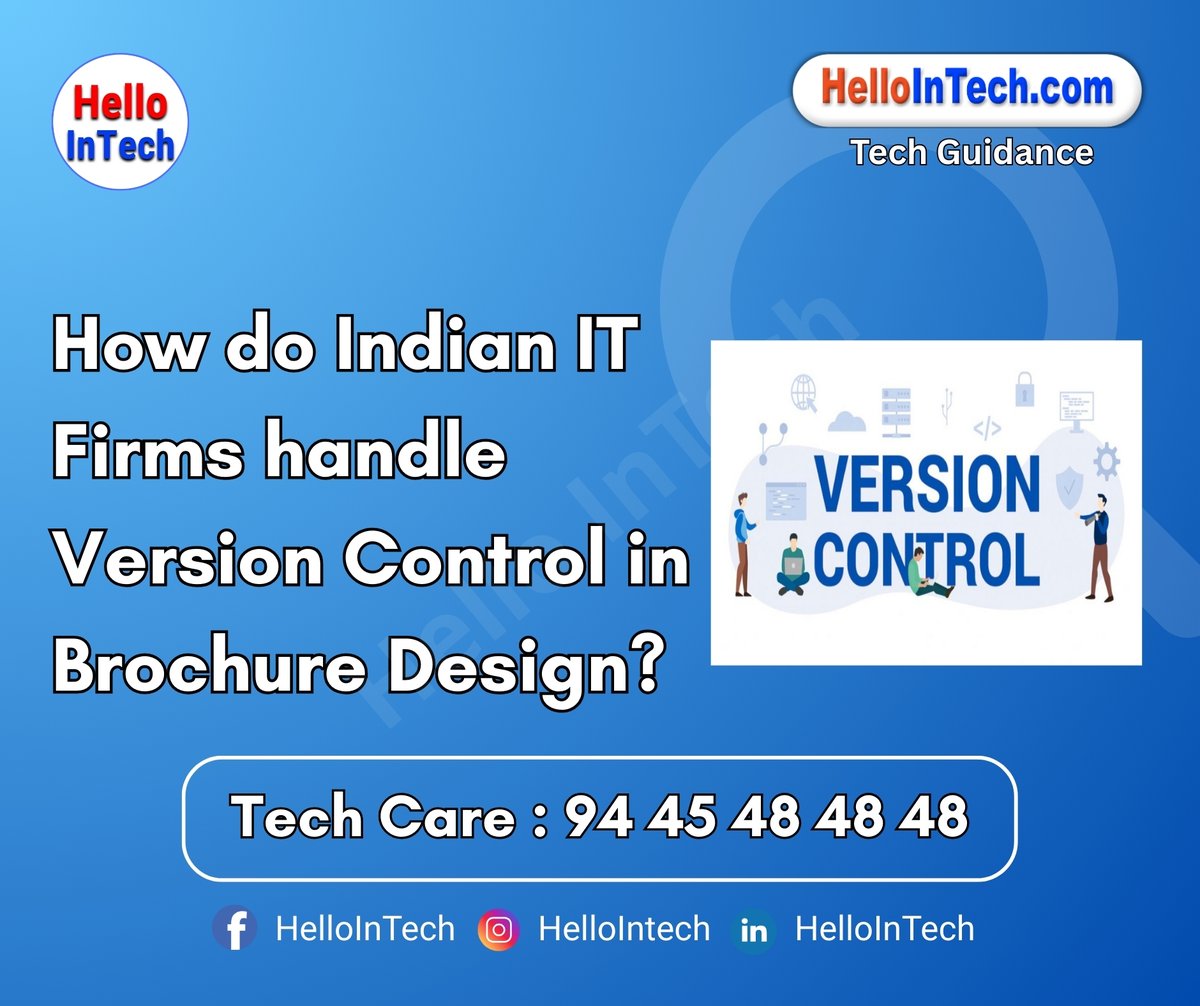 HelloIntec13514's tweet image. How do Indian IT firms handle version control in brochure design?

If you would like more information, please visit the page.
hellointech.com/how-do-indian-…

#indianit #versioncontrol #brochuredesign #designprocess #itfirms #creativeworkflow #digitaldesign