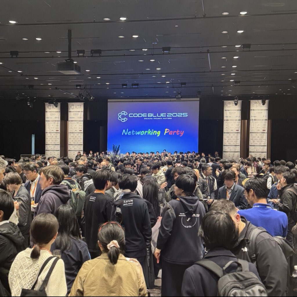 codeblue_jp's tweet image. CODE BLUE 2025は、今年もお陰様で成功裏に終えることができました。ご来場の皆さま、スポンサー、講演者、コンテスト・ワークショップ主催者の皆様、心より御礼申し上げます。また来年お会いしましょう！🎉 

なお、講演のアーカイブ🎥につきましては、…