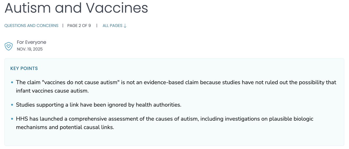 Children's Health Defense applauds the CDC's new "Autism and Vaccines" webpage, posted today, November 19. 

Finally, the CDC is beginning to acknowledge the truth about this condition that affects millions, disavowing the bold, long-running lie that "vaccines do not cause