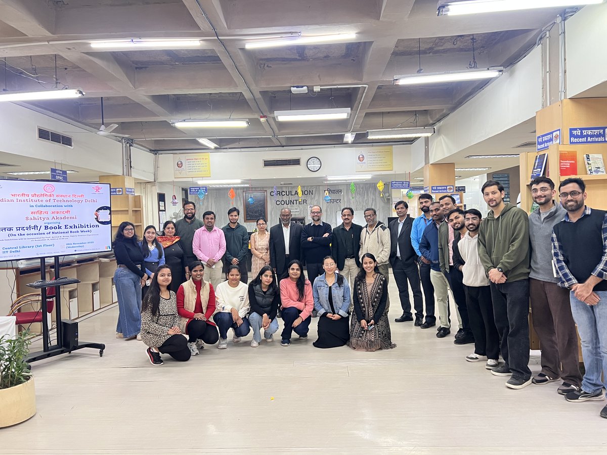 cliitd's tweet image. Book Exhibition with Sahitya Akademi on the occasion of National Book Week, 19 Nov. 2025 @iitdelhi