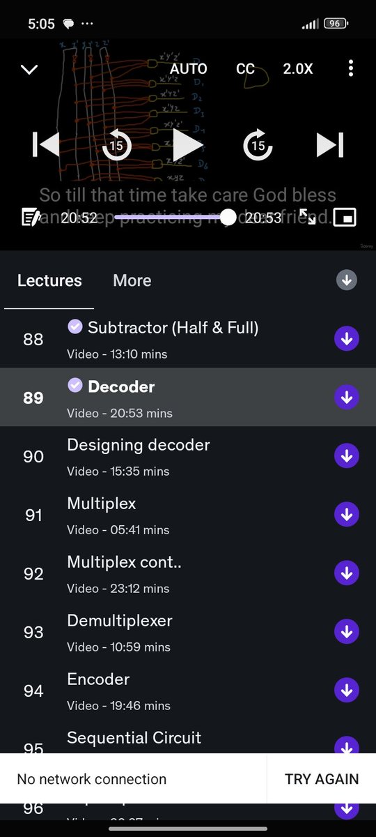 AdegokeHaqeem's tweet image. Day 16/100: Combinational Logic ⚡
Cracked the logic behind Half/Full Subtractors and Decoders today.
It’s satisfying seeing Truth Tables translate directly into circuit diagrams. The hardware foundation is solidifying! 🧱🧠
#ComputerEngineering #DigitalLogic 

@UnilagNigeria