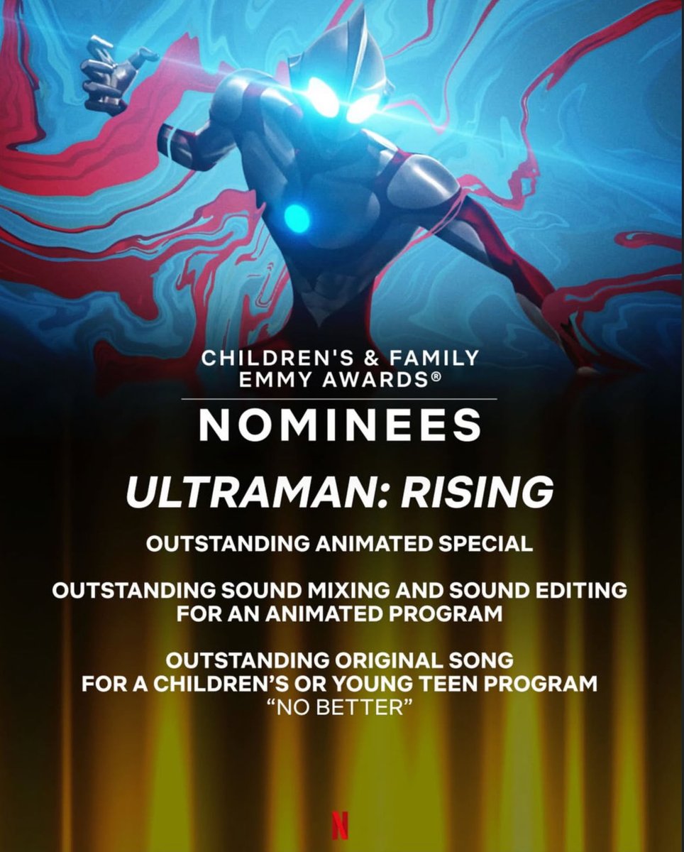 ChristopherSean's tweet image. Congratulations to the entire #Ultraman Family on the Emmy Nominations!! #UltramanRising