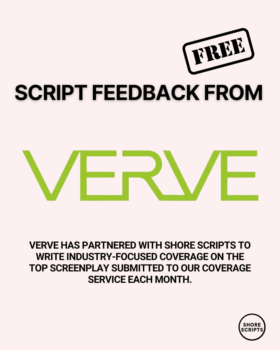 ShoreScripts's tweet image. Each month, with the writer’s permission, we select one screenplay for Verve’s to review and provide industry-focused notes. It’s an opportunity to see how the industry evaluates your story, and a learning tool for any writer looking to grow.

shorescripts.com/screenplay-cov…