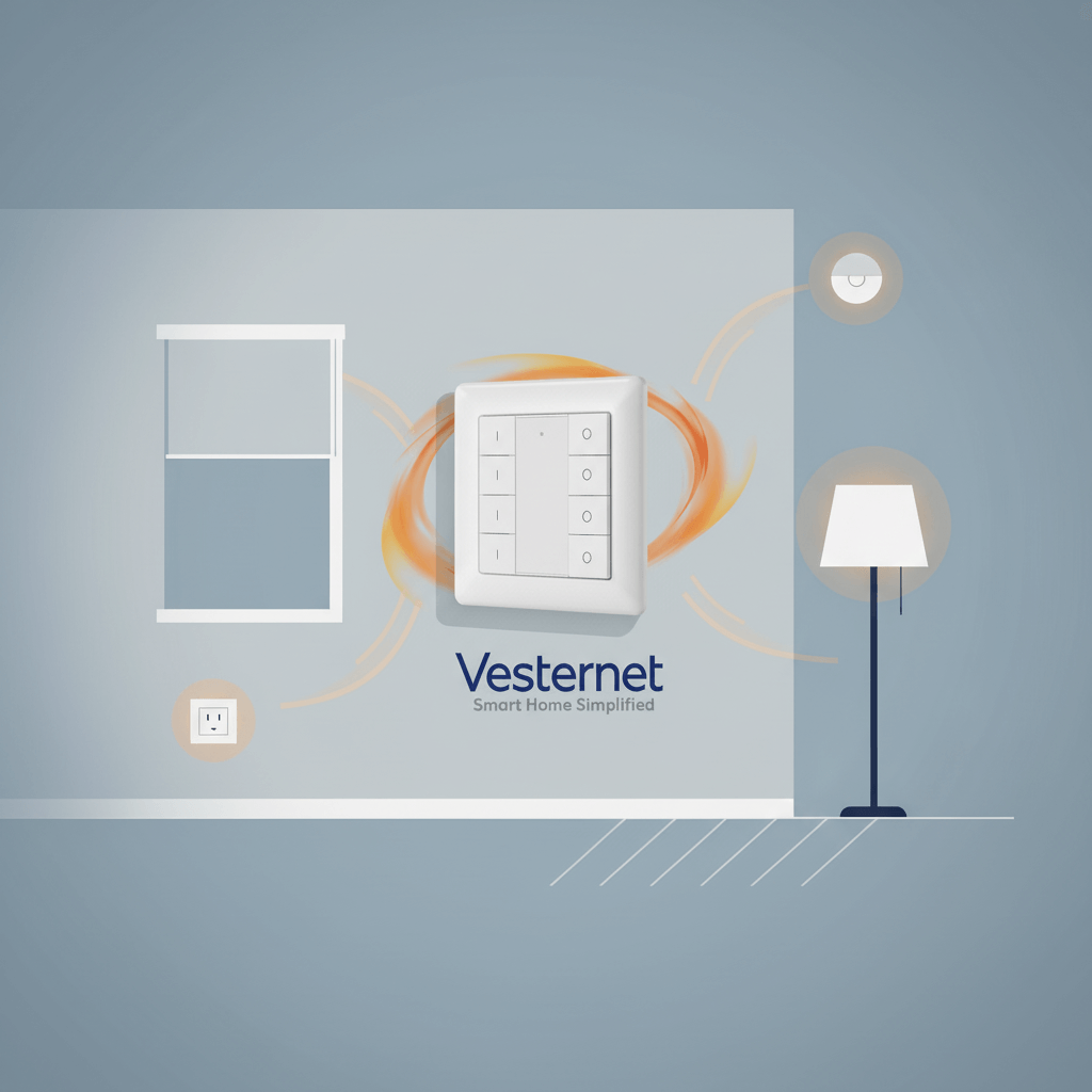 vesternet's tweet image. 8 buttons, 24 unique actions. This Zigbee wall controller gives you complete control over your entire smart home from one spot. Perfect for bedtime routines, party modes, or quick scene changes. is.gd/rW4nDo