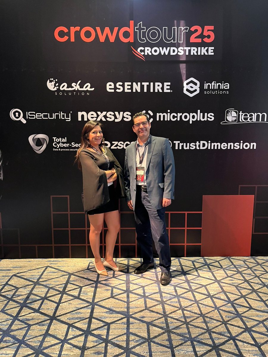 totalcybersec's tweet image. 🔥 La recta final del año resuena fuerte en el #CrowdTour25 🔥
En esta jornada, #TotalCyberSec junto a @CrowdStrike  estuvo presente en sesiones que están definiendo el futuro de la #Ciberseguridad rumbo al 2026. 🚀🛡️

🔔 ¡Síguenos para más contenidos!