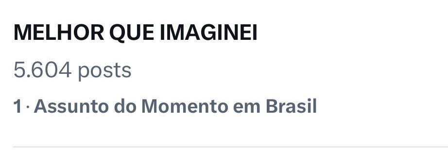 SOMOS TOP UM!!!

MELHOR QUE IMAGINEI