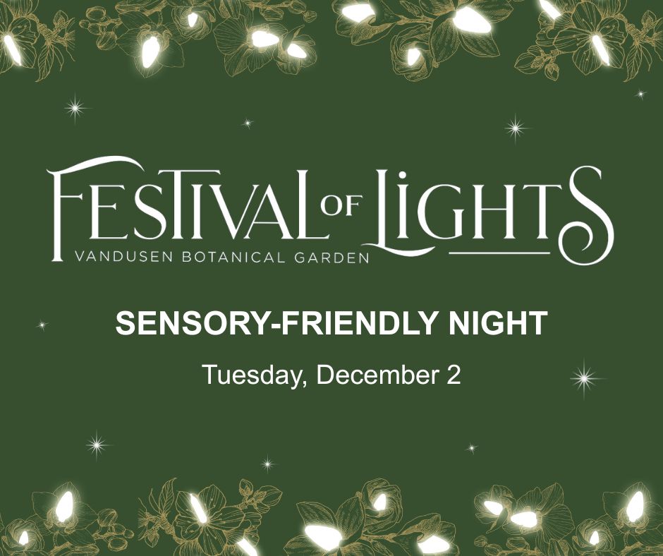 VanDusenGdn's tweet photo. The Sensory-Friendly Night at Festival of Lights returns on Tuesday, December 2!
⁣
🔇Audio levels lowered⁣
💡All flashing lights turned off
⬇️50% reduced event capacity⁣
📅 Tuesday, December 2

🔗Save 10% when you book your tickets before November 28: https://t.co/rHfqZ7nqv3 https://t.co/EpOdH7onox