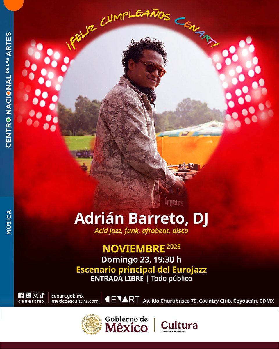 cenartmx's tweet image. ¡Fiestón! Este fin de semana celebramos 31 años de ser el lugar donde los sueños del teatro, la danza, las artes visuales, la música, la literatura y el cine tienen su hogar. ¿Nos acompañas? 🎉