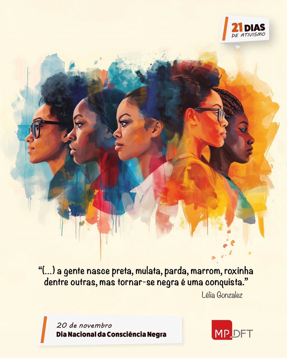 mpdft's tweet image. MPDFT inicia os 21 Dias de Ativismo pelo Fim da Violência contra as Mulheres. Saiba mais: tinyurl.com/mt5he5wz #mpdft #consciencianegra #diadaconsciencianegra #21diasdeativismo
