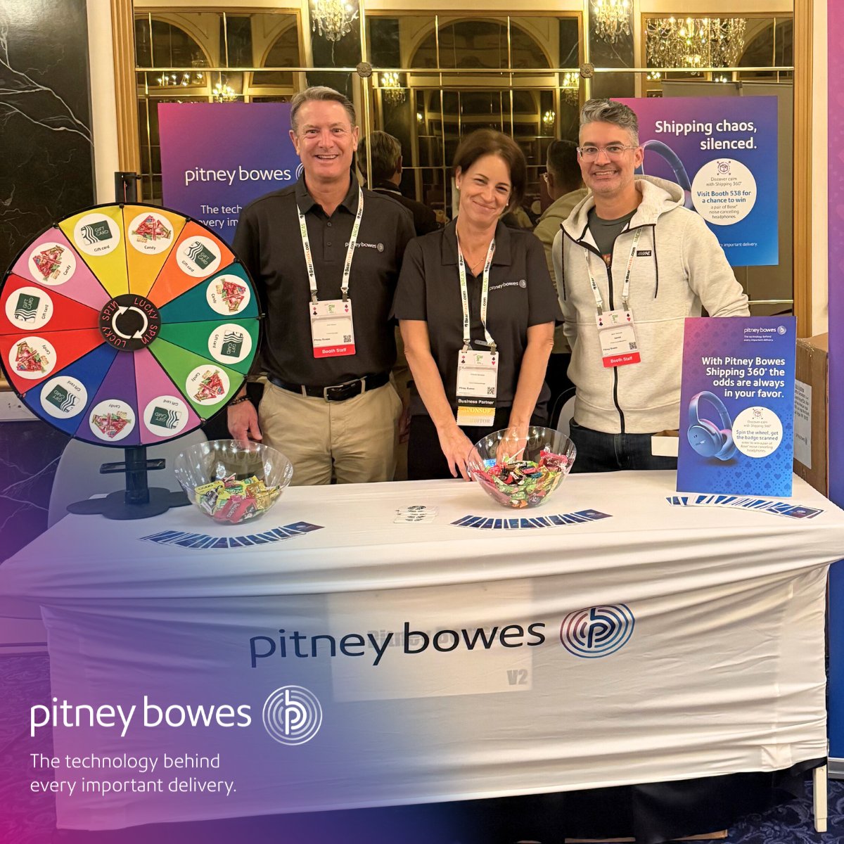 PitneyBowes's tweet image. We’re still buzzing after NACAS Vegas: Nonstop wheel spins, demos, and great connections. Learn more: spr.ly/601879Yzi #NACASC3X #HigherEducation #ShippingSolutions