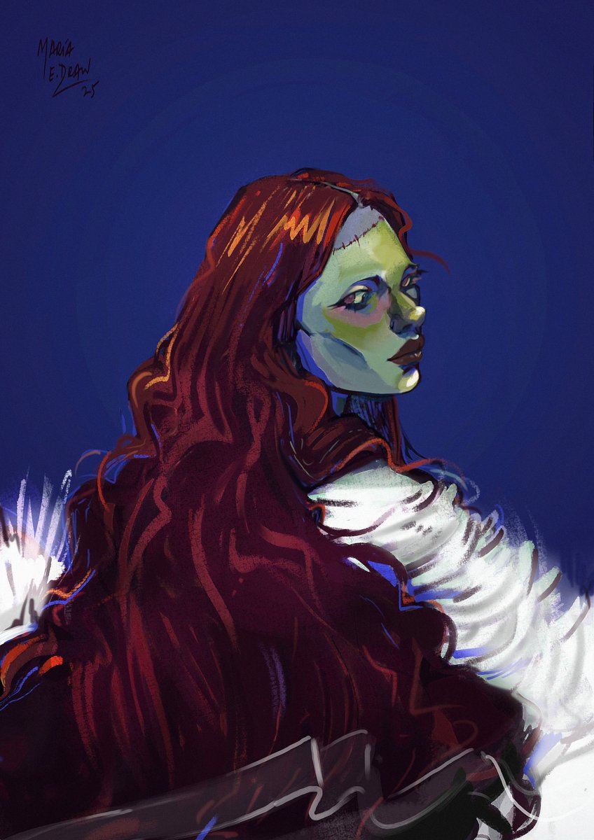 DrawingsMariae's tweet image. The bride
The creature

&quot;I need you to make a companion for me. One like me (...) We can be monsters together&quot;

#Frankenstein