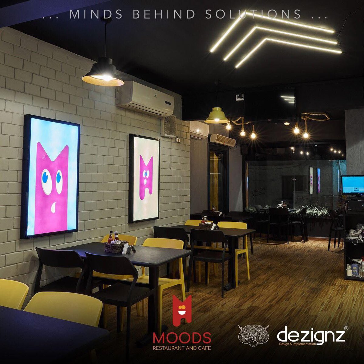 dezignz's tweet image. صور تنفيذ مطعم MOODS بشارع المشاية السفلية أمام نادي جزيرة الورد
Moods
…. Wish To Like It …. 👍
New .... ** MOODS ** ... Al Mashya street,  Mansoura,Egypt.. For Restaurant &amp;amp; Cafe
#mindsbehindsolutions 
#interiordesign #exteriordesign #dezignzz #creativedesign #ideas #decoration