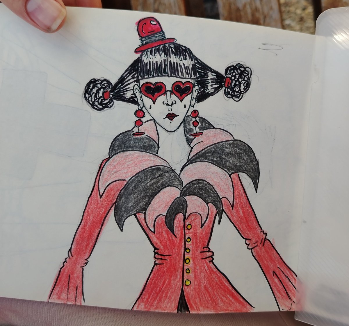 naranja_nudo's tweet image. Tercer dibujo de mi serie de ejercicios tomando dibujos antiguos y usandolos como inspiración para jugar con colores, sombras poses y volumen :D

Original (2021?) / Nuevo (2025)