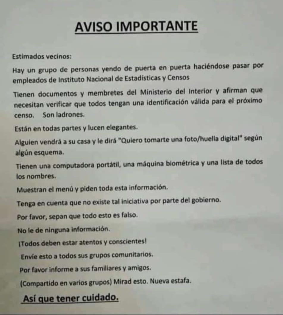 OJO. Me compartieron esto👇