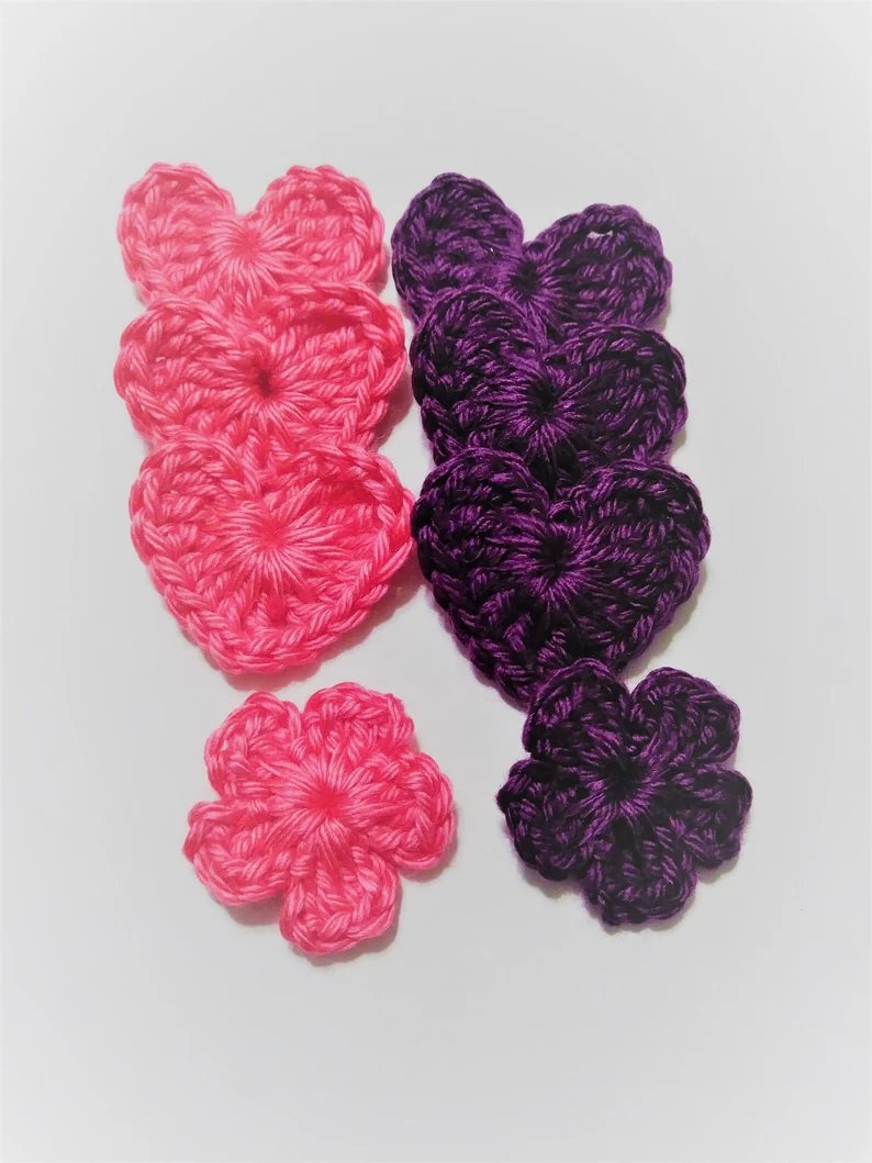 annimae9's tweet image. Crochet Acrylic Hearts, Small Applique Embellishments (Set of 3) #grammaleas #crochetacrylichearts #setof3 #partyfavors #smallapplique #miniaturehearts #crochetappliqueembellishments  etsy.me/3wgYaOI