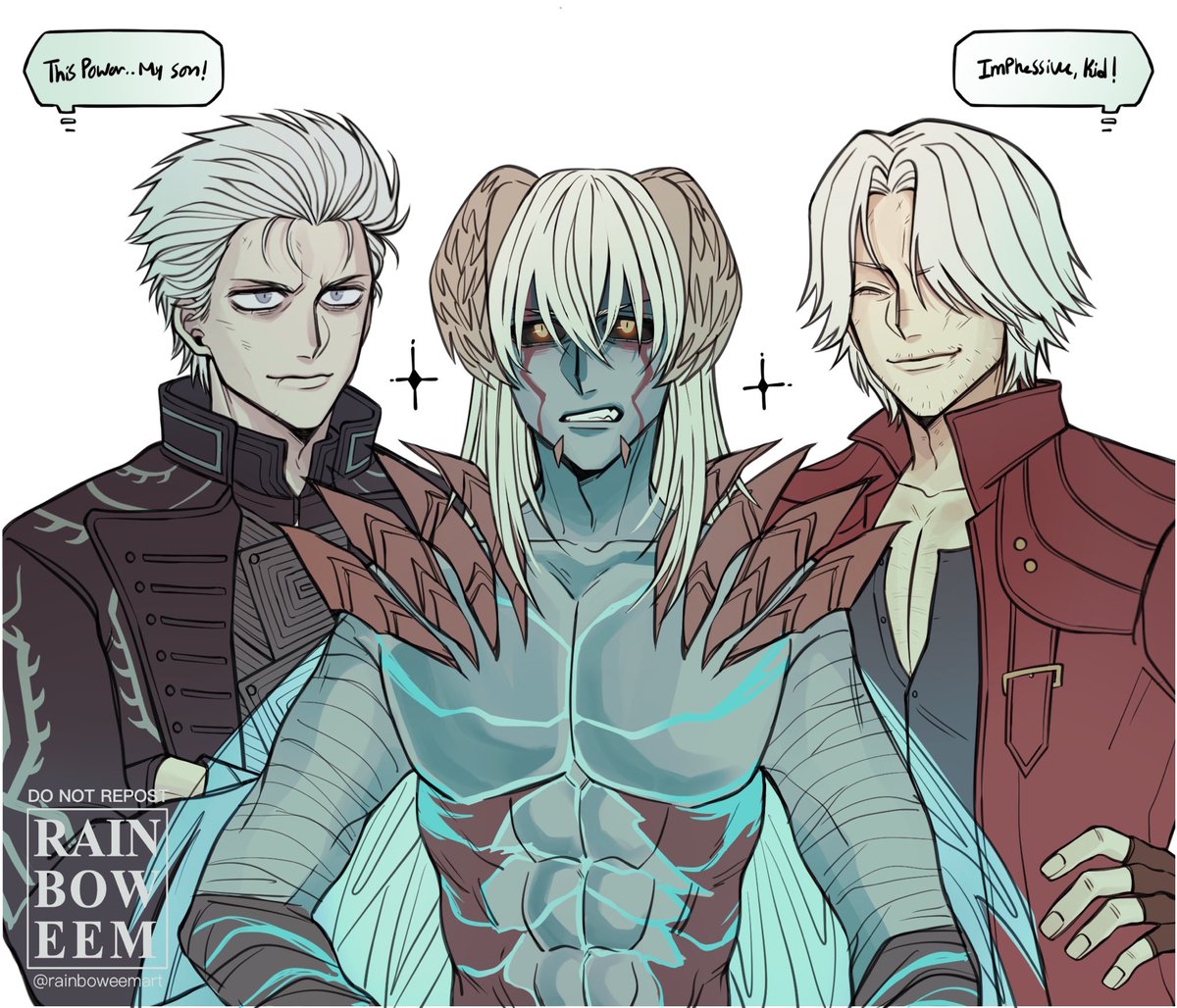 Family bonding! 😇🪽 (1/2)

#DevilMayCry #DMC 
#Dante #Vergil #Nero