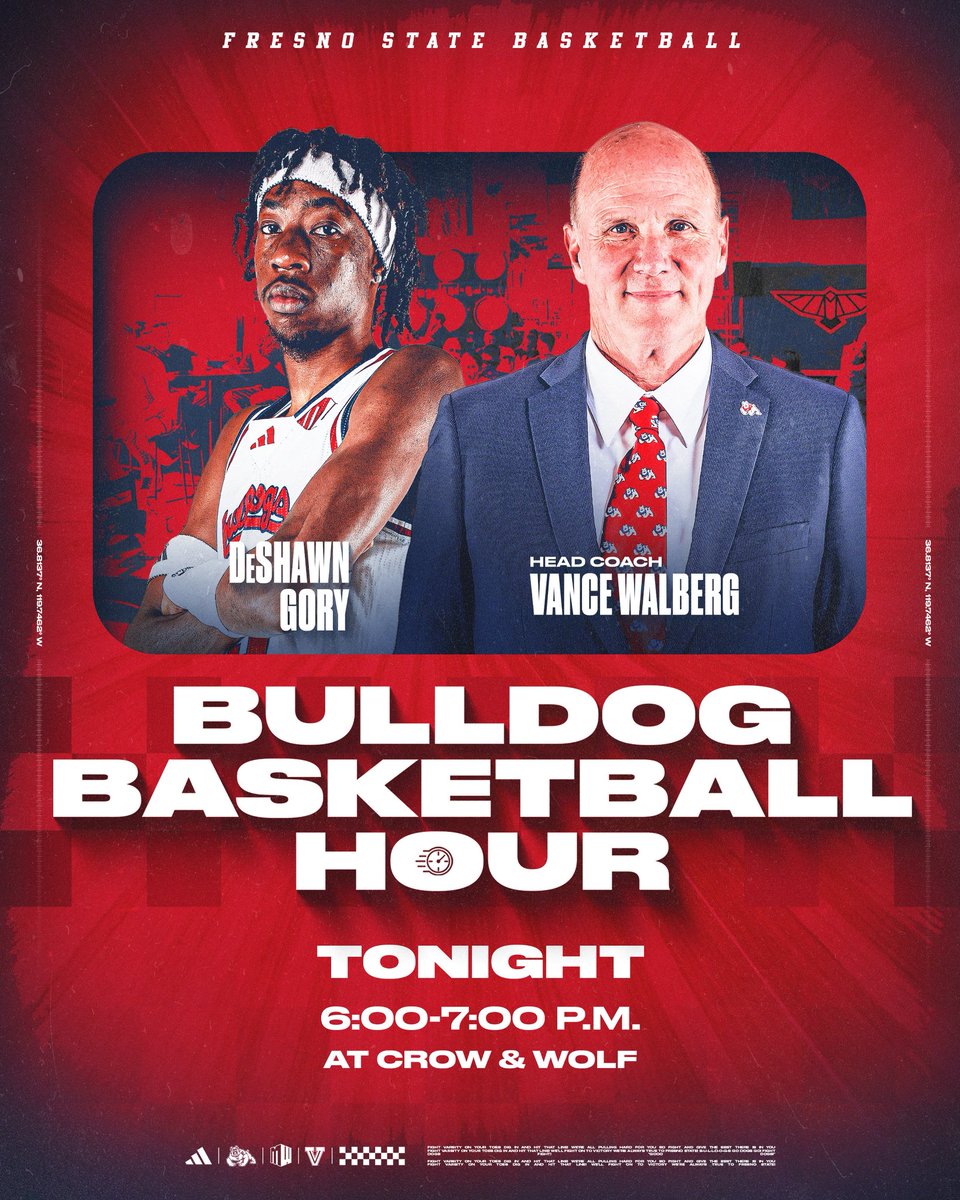 FresnoStateMBB's tweet photo. Join us tonight at @CAWBrewingCo for the Bulldog Basketball Hour from 6-7‼️
Submit your questions using #AskFS 📲 https://t.co/68ur6TUeMT