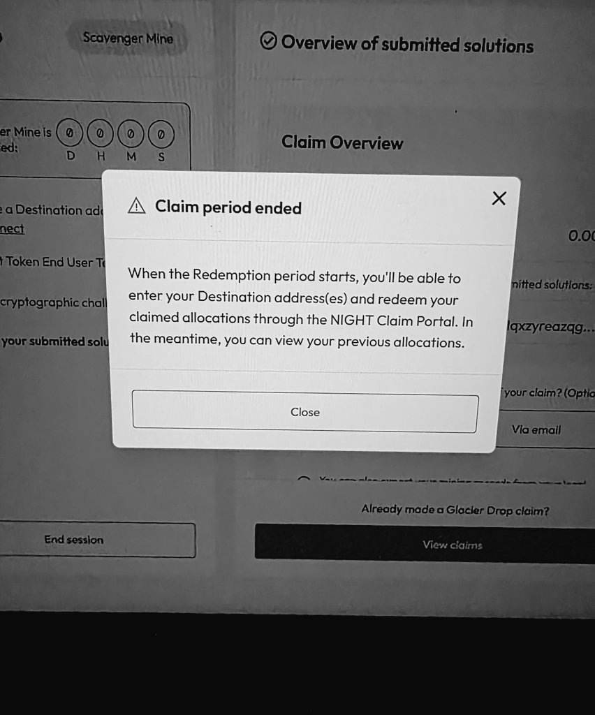 Finish 🤤 $NIGHT $ADA #Midnight #CardanoCommunity #Bitcoin #freedom