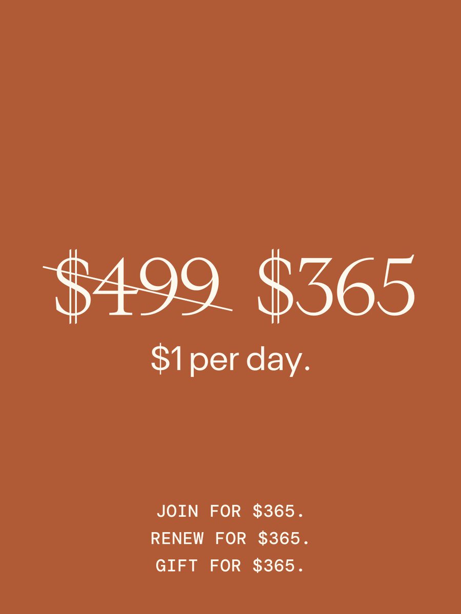 function's tweet image. A new price. The same depth of data—now $365 a year. That’s $1/day for more hikes, more hugs, and to unlock more healthy years. functionhealth.com