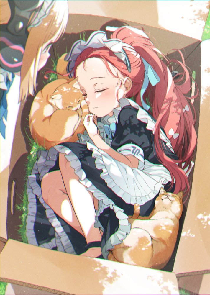 才羽ミドリ(ブルアカ) ,才羽モモイ(ブルアカ) ,花岡ユズ 「皆さんおはようございます。 シフト2連休初日はデイケア。いつもなら集合場所に向か」|まるすのイラスト