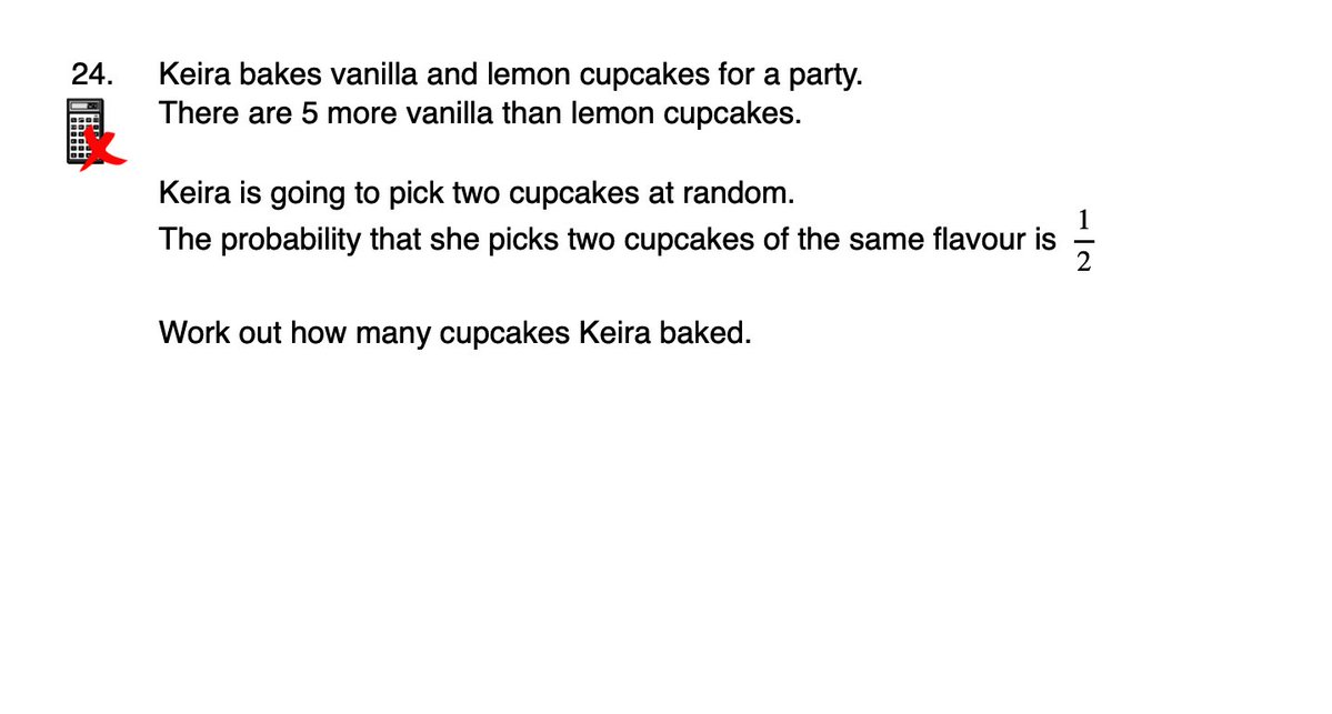 Corbettmaths's tweet image. Conditional Probability - Practice Questions
📚 9 brand new questions (now 26 in total!)
✅ Answers updated
🍿 Video solutions created (89 minutes worth)
corbettmaths.com/2019/09/04/con…